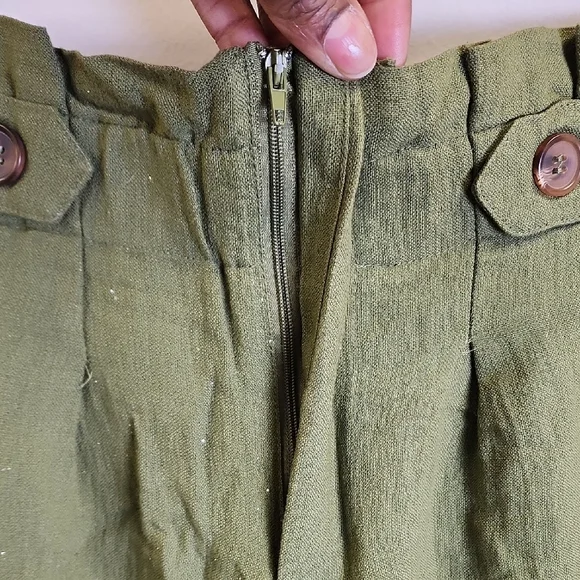 Olive Green Women's Shorts - Picture 4 of 4